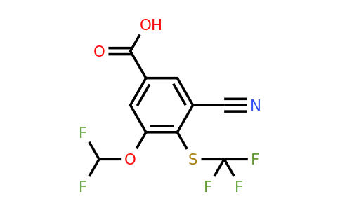 1805136-83-7 | 3-Cyano-5-difluoromethoxy-4-(trifluoromethylthio)benzoic acid