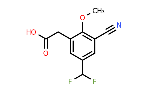 1805137-32-9 | 3-Cyano-5-difluoromethyl-2-methoxyphenylacetic acid