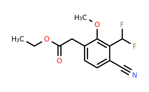 1805137-60-3 | Ethyl 4-cyano-3-difluoromethyl-2-methoxyphenylacetate