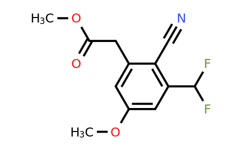 1805137-67-0 | Methyl 2-cyano-3-difluoromethyl-5-methoxyphenylacetate