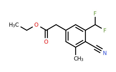 1805138-38-8 | Ethyl 4-cyano-3-difluoromethyl-5-methylphenylacetate