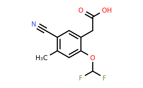 1805139-12-1 | 5-Cyano-2-difluoromethoxy-4-methylphenylacetic acid