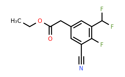 1805139-14-3 | Ethyl 3-cyano-5-difluoromethyl-4-fluorophenylacetate