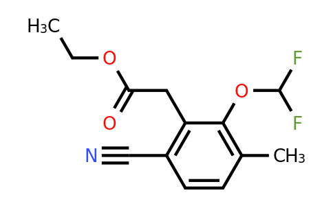 1805139-41-6 | Ethyl 6-cyano-2-difluoromethoxy-3-methylphenylacetate
