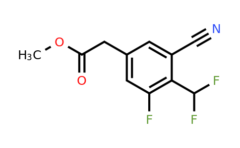 1805139-44-9 | Methyl 3-cyano-4-difluoromethyl-5-fluorophenylacetate