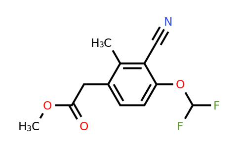 1805139-51-8 | Methyl 3-cyano-4-difluoromethoxy-2-methylphenylacetate