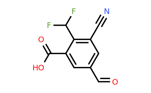 1805139-60-9 | 3-Cyano-2-difluoromethyl-5-formylbenzoic acid