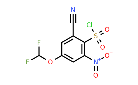 1805139-77-8 | 2-Cyano-4-difluoromethoxy-6-nitrobenzenesulfonylchloride