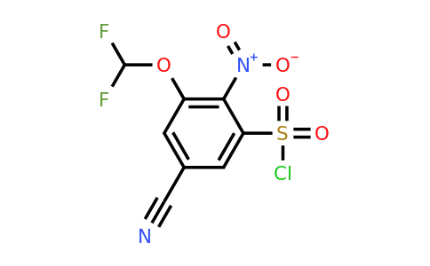 1805139-88-1 | 5-Cyano-3-difluoromethoxy-2-nitrobenzenesulfonyl chloride