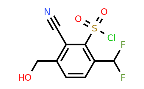 1805140-60-6 | 2-Cyano-6-difluoromethyl-3-(hydroxymethyl)benzenesulfonylchloride