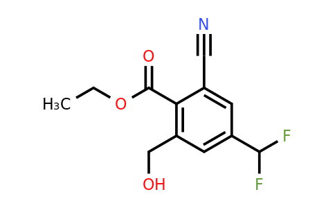 1805140-66-2 | Ethyl 2-cyano-4-difluoromethyl-6-(hydroxymethyl)benzoate