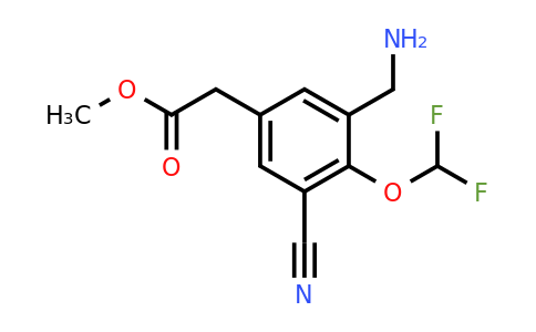 1805141-46-1 | Methyl 3-aminomethyl-5-cyano-4-(difluoromethoxy)phenylacetate