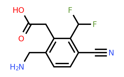 1805141-77-8 | 6-Aminomethyl-3-cyano-2-(difluoromethyl)phenylacetic acid