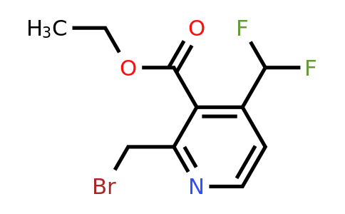 1805142-20-4 | Ethyl 2-(bromomethyl)-4-(difluoromethyl)pyridine-3-carboxylate