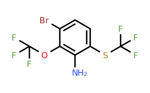1805142-43-1 | 3-Bromo-2-trifluoromethoxy-6-(trifluoromethylthio)aniline