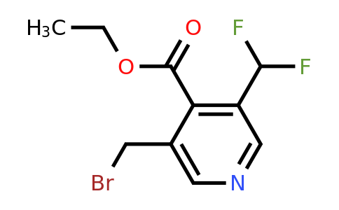 Ethyl 3-(bromomethyl)-5-(difluoromethyl)pyridine-4-carboxylate