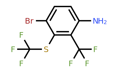 1805142-89-5 | 4-Bromo-2-trifluoromethyl-3-(trifluoromethylthio)aniline