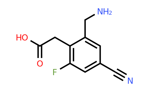 1805144-02-8 | 2-Aminomethyl-4-cyano-6-fluorophenylacetic acid