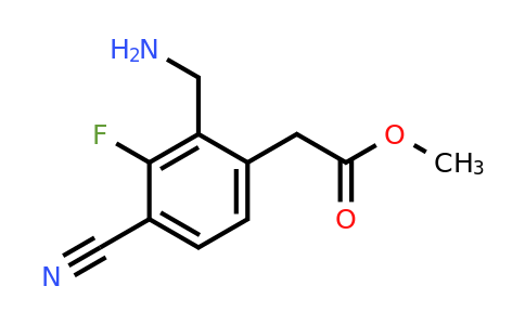 1805144-31-3 | Methyl 2-aminomethyl-4-cyano-3-fluorophenylacetate
