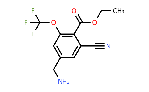 1805144-98-2 | Ethyl 4-aminomethyl-2-cyano-6-(trifluoromethoxy)benzoate
