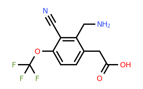 1805145-19-0 | 2-Aminomethyl-3-cyano-4-(trifluoromethoxy)phenylacetic acid