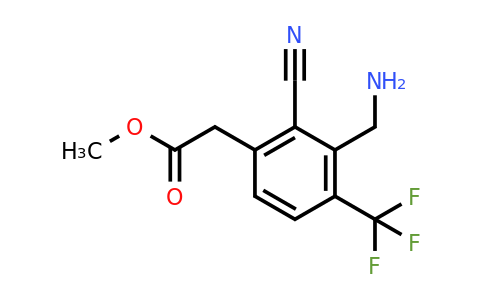 1805145-43-0 | Methyl 3-aminomethyl-2-cyano-4-(trifluoromethyl)phenylacetate