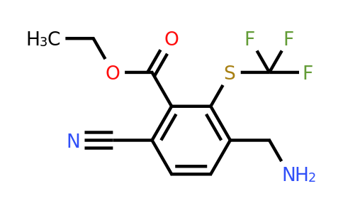 1805146-56-8 | Ethyl 3-aminomethyl-6-cyano-2-(trifluoromethylthio)benzoate