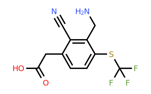 1805146-68-2 | 3-Aminomethyl-2-cyano-4-(trifluoromethylthio)phenylacetic acid