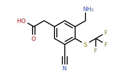 1805146-77-3 | 3-Aminomethyl-5-cyano-4-(trifluoromethylthio)phenylacetic acid
