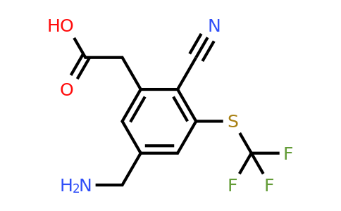 1805146-81-9 | 5-Aminomethyl-2-cyano-3-(trifluoromethylthio)phenylacetic acid