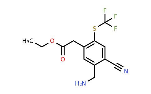 1805146-96-6 | Ethyl 5-aminomethyl-4-cyano-2-(trifluoromethylthio)phenylacetate