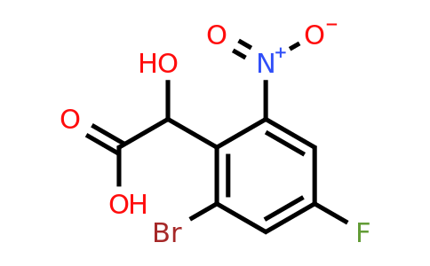 1805151-85-2 | 2-Bromo-4-fluoro-6-nitromandelic acid