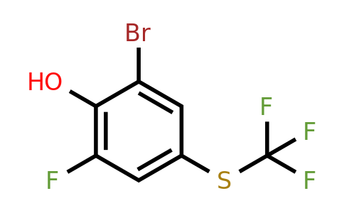 1805152-61-7 | 2-Bromo-6-fluoro-4-(trifluoromethylthio)phenol