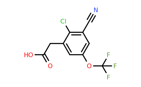 1805154-25-9 | 2-Chloro-3-cyano-5-(trifluoromethoxy)phenylacetic acid