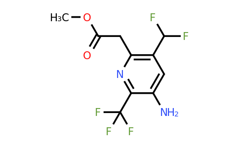 1805155-50-3 | Methyl 3-amino-5-(difluoromethyl)-2-(trifluoromethyl)pyridine-6-acetate