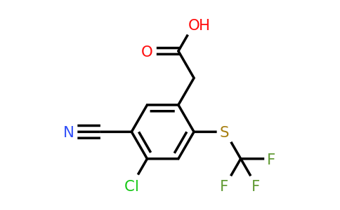 1805155-96-7 | 4-Chloro-5-cyano-2-(trifluoromethylthio)phenylacetic acid