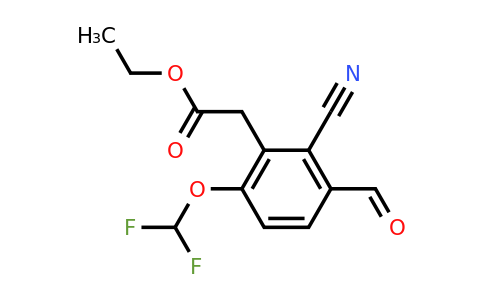1805156-12-0 | Ethyl 2-cyano-6-difluoromethoxy-3-formylphenylacetate