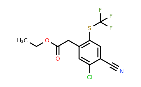 1805156-15-3 | Ethyl 5-chloro-4-cyano-2-(trifluoromethylthio)phenylacetate