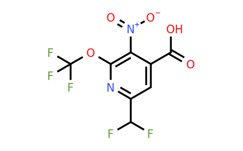 6-(Difluoromethyl)-3-nitro-2-(trifluoromethoxy)pyridine-4-carboxylic acid
