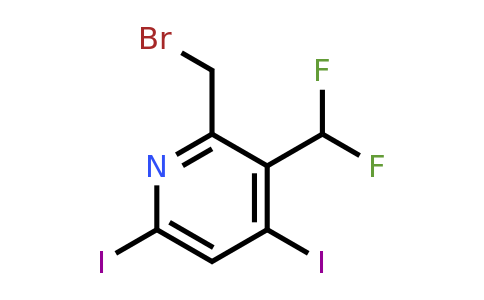 2-(Bromomethyl)-3-(difluoromethyl)-4,6-diiodopyridine