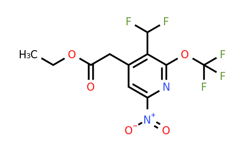 1805159-02-7 | Ethyl 3-(difluoromethyl)-6-nitro-2-(trifluoromethoxy)pyridine-4-acetate