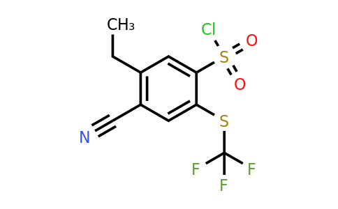 1805162-49-5 | 4-Cyano-5-ethyl-2-(trifluoromethylthio)benzenesulfonylchloride
