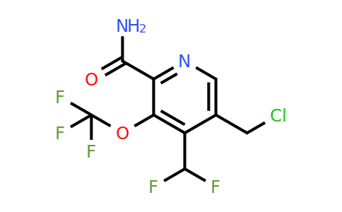 1805162-71-3 | 5-(Chloromethyl)-4-(difluoromethyl)-3-(trifluoromethoxy)pyridine-2-carboxamide