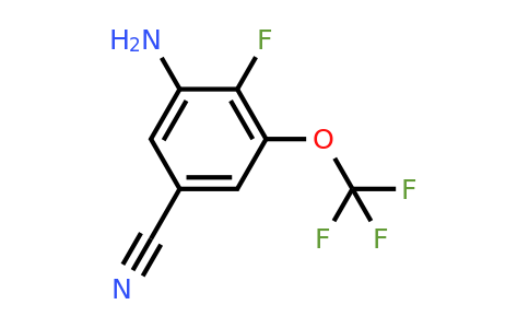 1805163-34-1 | 5-Cyano-2-fluoro-3-(trifluoromethoxy)aniline