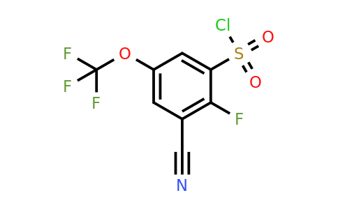 1805163-40-9 | 3-Cyano-2-fluoro-5-(trifluoromethoxy)benzenesulfonylchloride