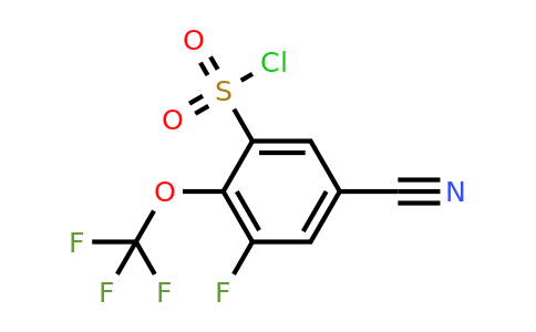 1805163-50-1 | 5-Cyano-3-fluoro-2-(trifluoromethoxy)benzenesulfonylchloride