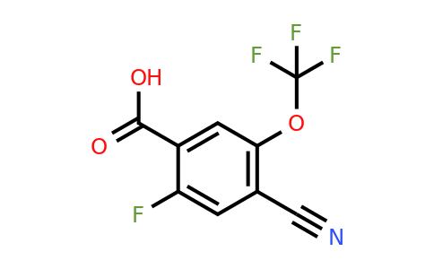 1805163-65-8 | 4-Cyano-2-fluoro-5-(trifluoromethoxy)benzoic acid