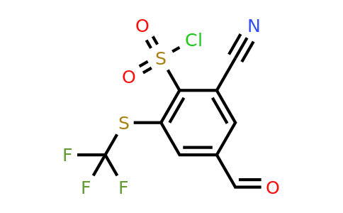 1805164-25-3 | 2-Cyano-4-formyl-6-(trifluoromethylthio)benzenesulfonylchloride