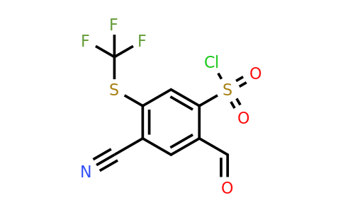1805164-31-1 | 4-Cyano-2-formyl-5-(trifluoromethylthio)benzenesulfonylchloride