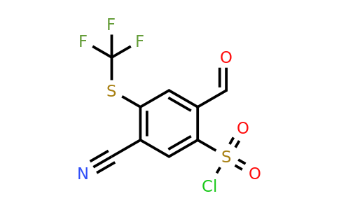 1805164-40-2 | 5-Cyano-2-formyl-4-(trifluoromethylthio)benzenesulfonylchloride